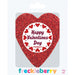 happy valentines day red chocolate love heart
