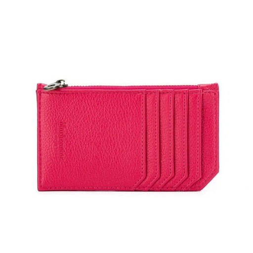 gabbie vegan leather pink card and coin holder