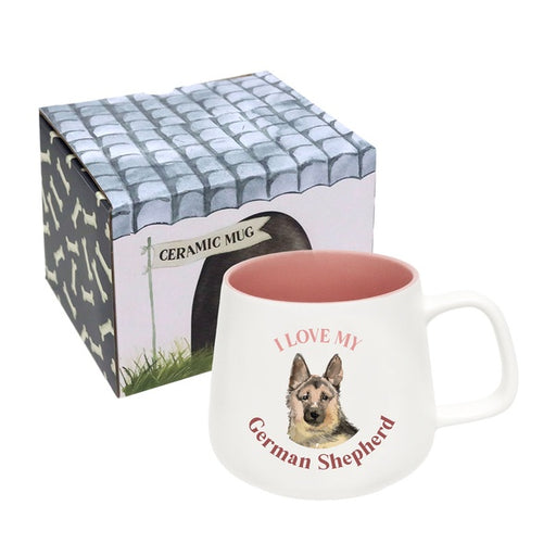 i love my german shepherd dog cup