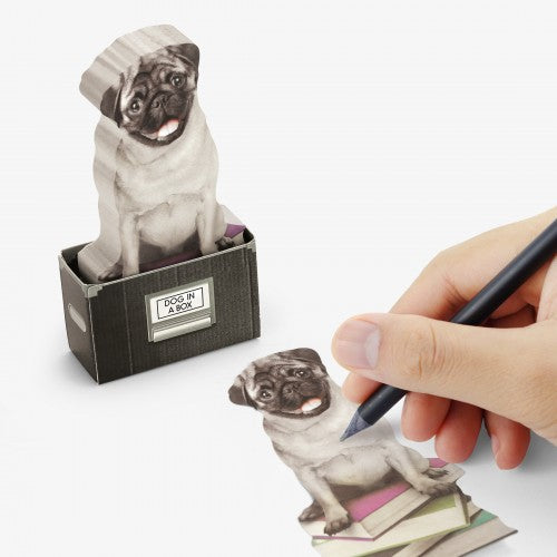 dog in a box post it notes
