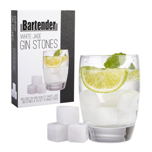 white jade gin stones