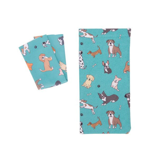 soft glasses case with dog print