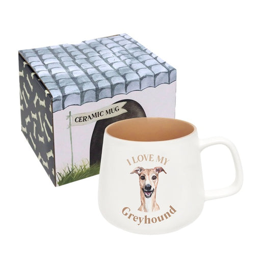 greyhound dog owner coffee cup