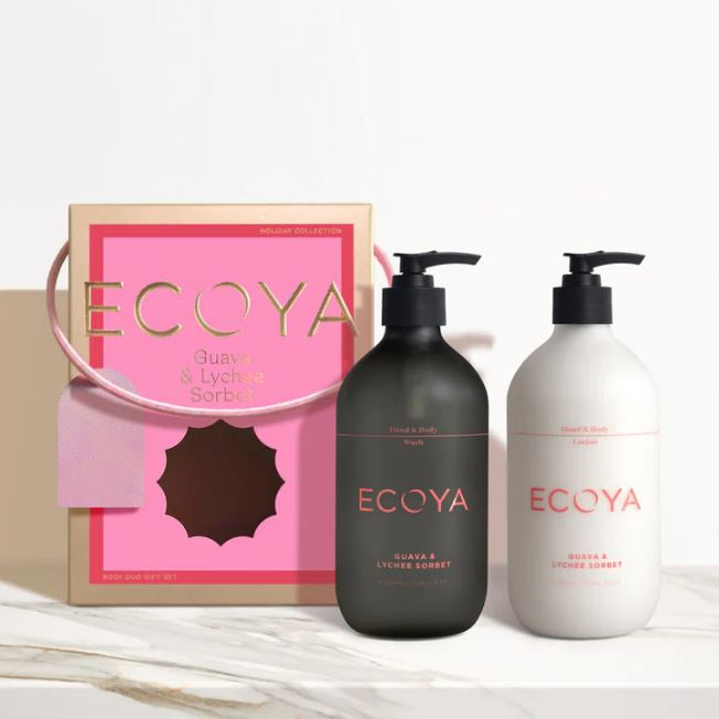 Ecoya Guava & Lychee  Sorbet Body Care Gift Set