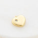 zafino gold heart charm for necklace jewellery