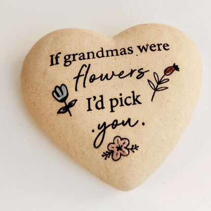heart stone keepsake for grandma nanna gift