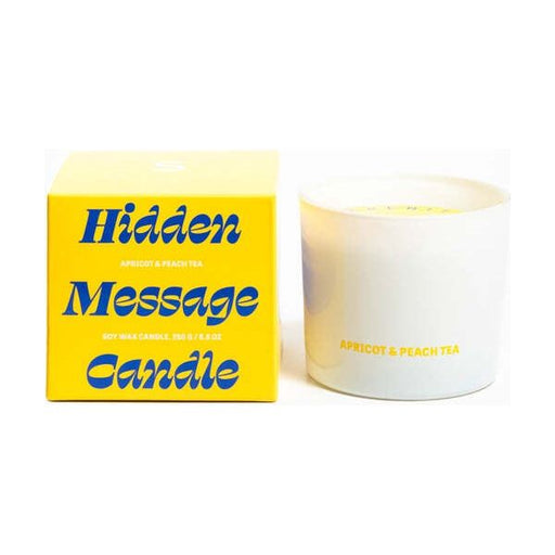 hidden message happy birthday candle apricot and peach tea