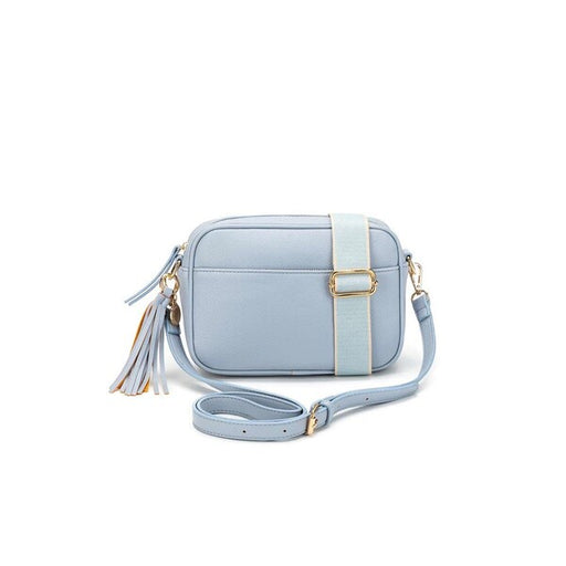 indie chambray light blue handbag