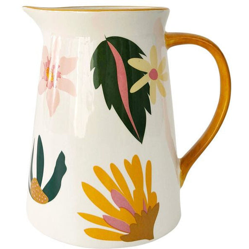 cassia floral ceramic jug for kitchen