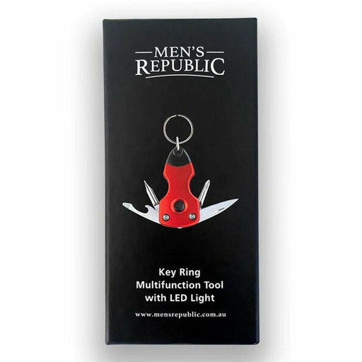 mens republic key ring tool with light