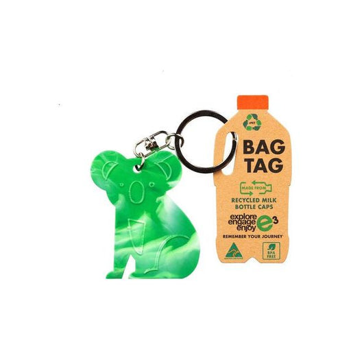 koala keyring bag tag recycled