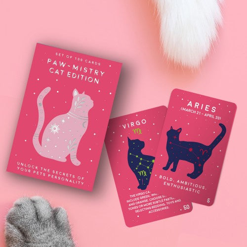 cat personality horoscope cards