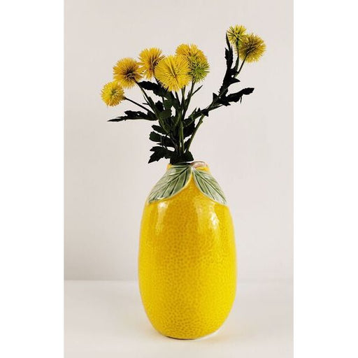 lemon vase for flowers