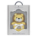 lion wrap swaddle and rattle gift set