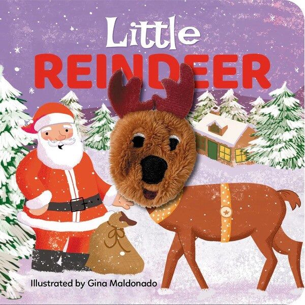 little reindder christmas finger puppet baby book