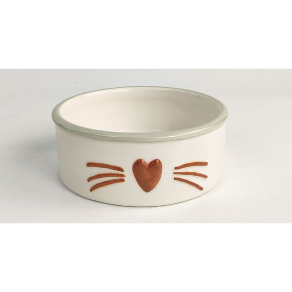 meow cat bowl colourful