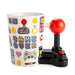 gamer ceramic mug with joystick