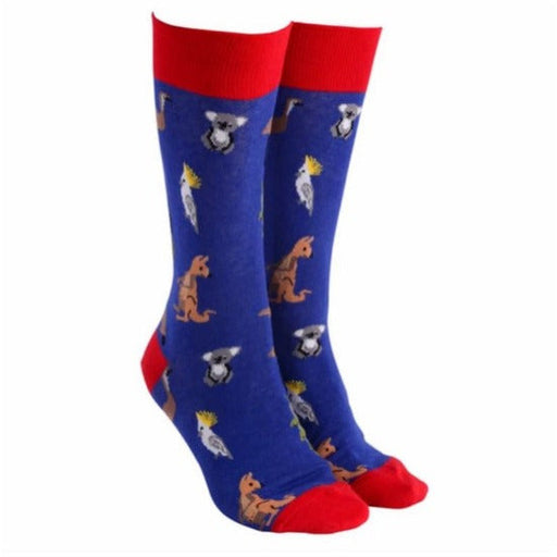 Sock Society Aussie Animals Socks Blue