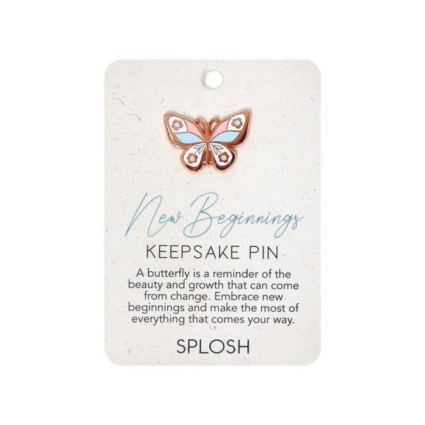 Butterfly New beginnings keepsake pin