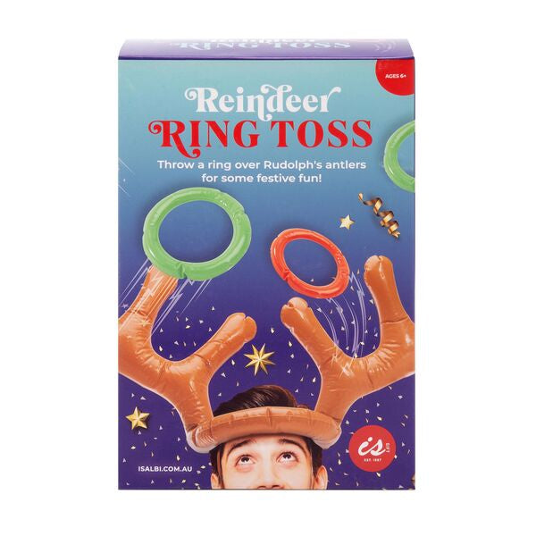 reindeer hat ring toss antler fun family game