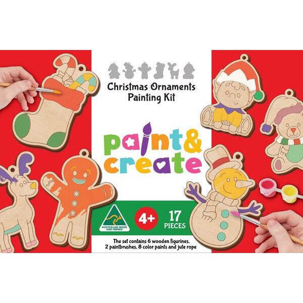 christmas ornamnet painting activity kit for kids
