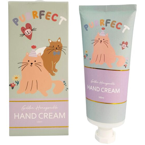 handcream in box with cat packaging for cat lover gift