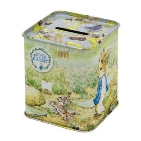 peter rabbit tin money box