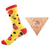 pizza socks in pizza box womens gift