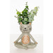 quirky kitty cat yoga vase planter pot