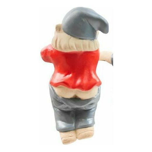 Gnome with Pants Down Pot Hanger Blue Hat 10cm