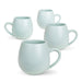 pale green eucalyptus pottery mug set of 4