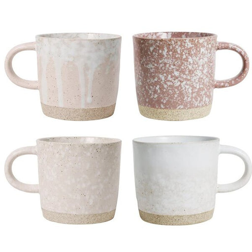 mixed set of pottery mugs by robert gordon