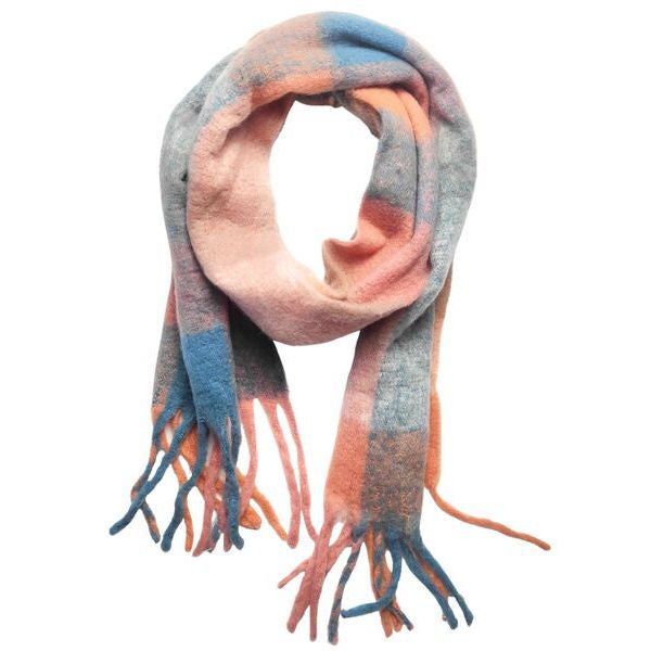 quincey peach scarf for winter