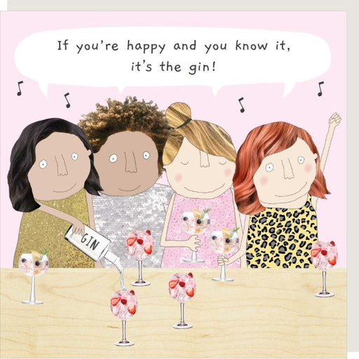 happy gin friendship card