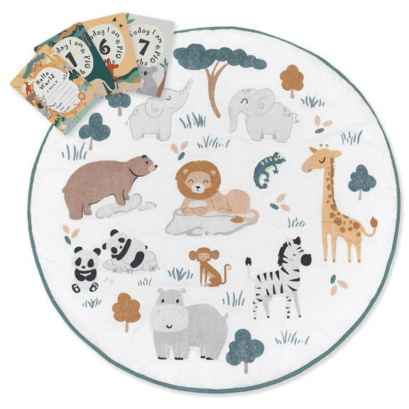 day at the zoo playmat