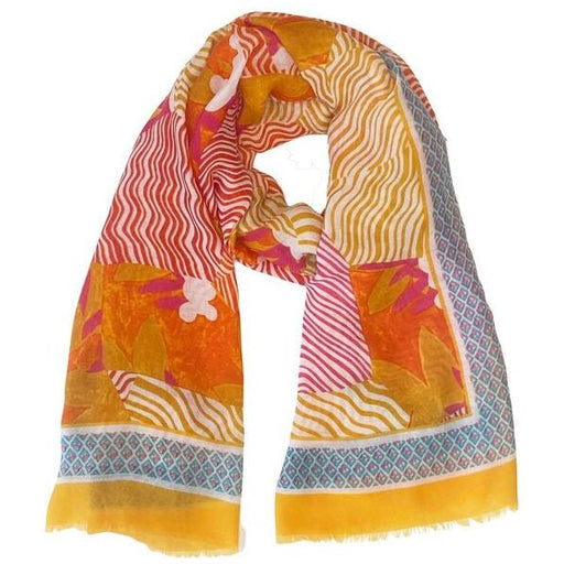 orange lightweight spring summer scarf