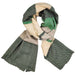 green and grey soft warm scarf fashion