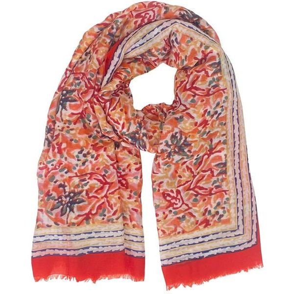 jolie red ladies summer scarf shawl