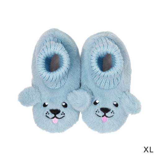 toddler blue dog slippers xl