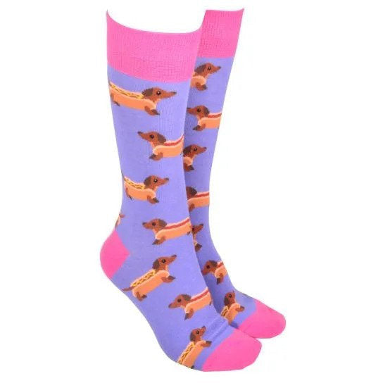 hot dogs dachshund socks