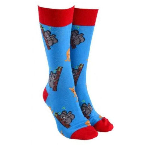 aussie animals kangaroo koala socks unisex