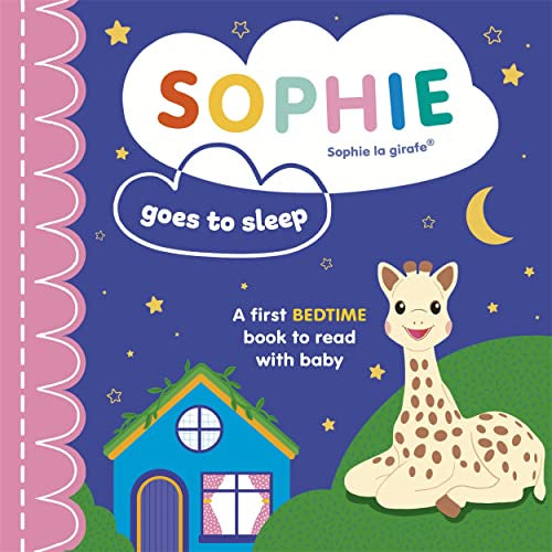 sophie giraffe goes to sleep baby reading book