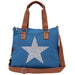new star power cobalt blue tote bag