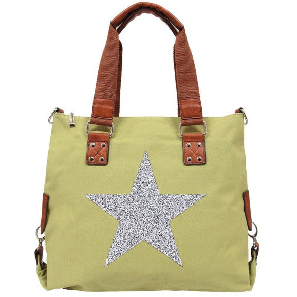 new start power lime green canvas tote bag
