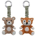 stroller toy pack of two bear and fox