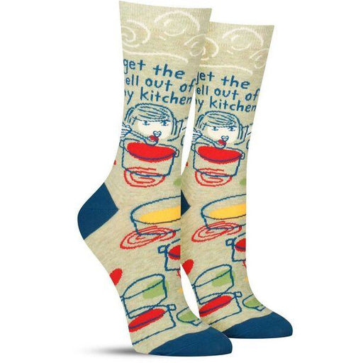 get the hell out of my kitchen womens socks
