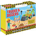 trucks and diggers magnetic play set and book kids activity set