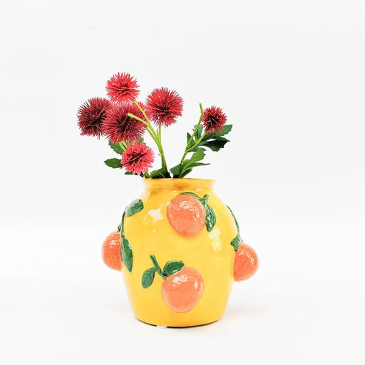 tuscan orange vase
