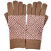 Eliana Geo Brown & Pink Gloves
