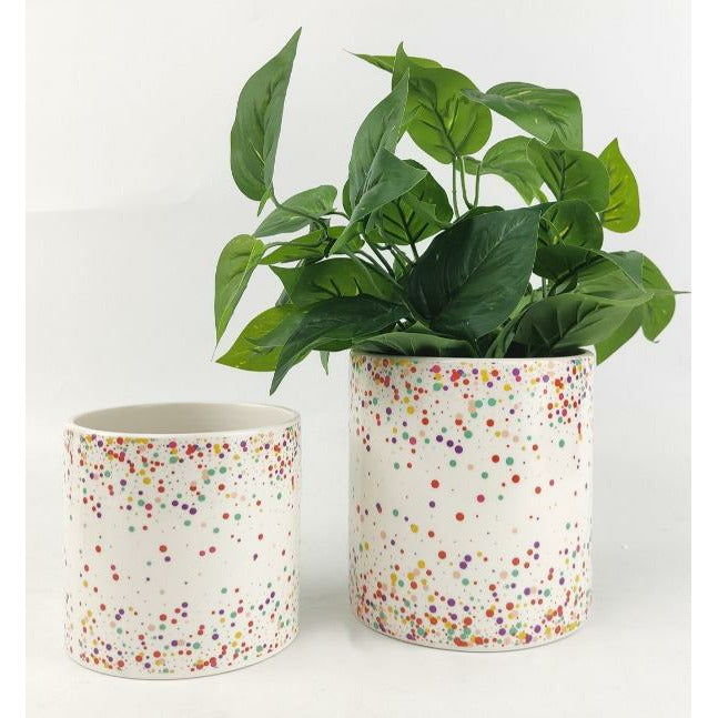 Urban Products Confetti Planter Pot Colourful12cm